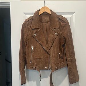BlankNYC Brown Suede Biker Jacket
